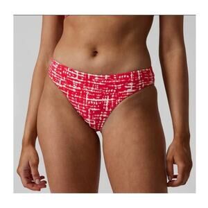 NWT Athleta clean medium swim bottom - XL - shibori matador red - XL